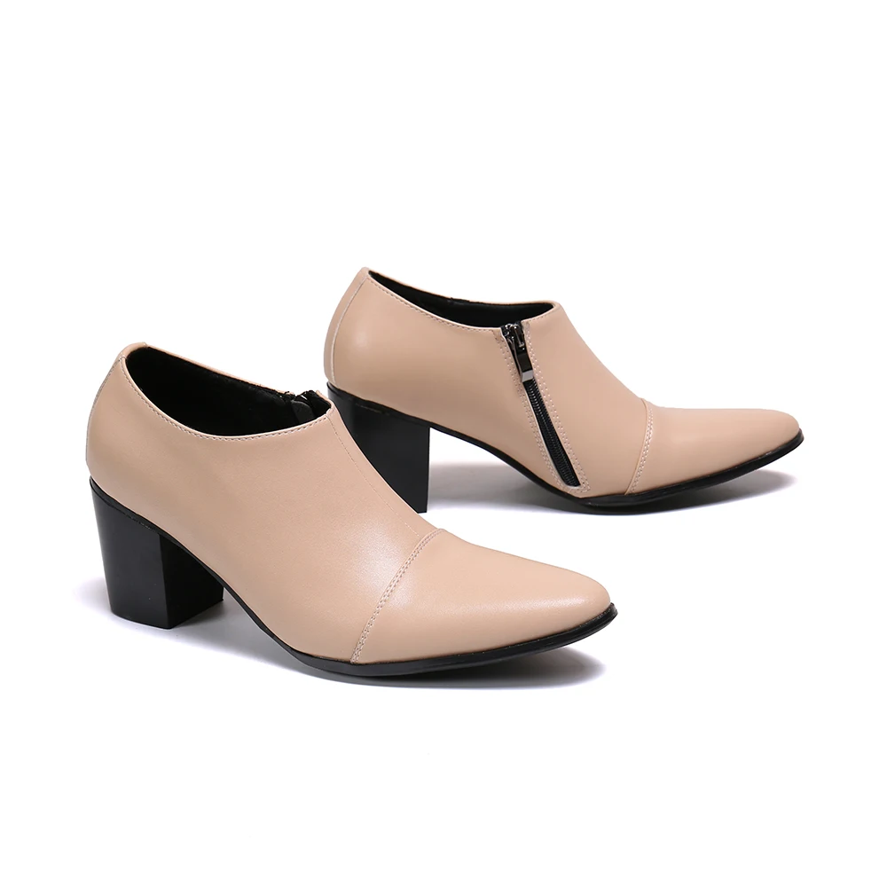 Туфли оксфорды мужские из лакированной кожи дышащие заостренный носок высокий