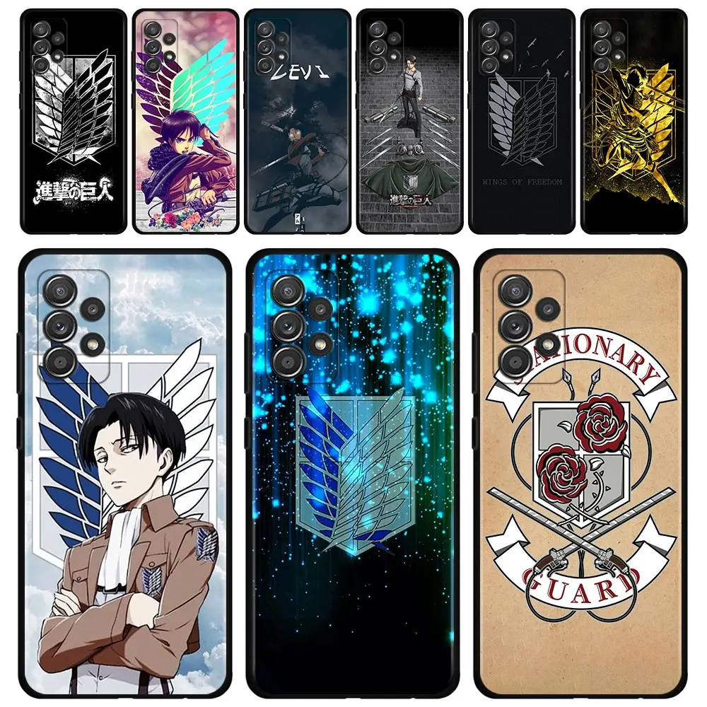 

Case For Samsung Galaxy A51 A71 A41 A31 A11 A01 A72 A52 A42 A32 A22 A21s A02s A12 A02 Phone Shell Capa Attack On Titan Anime