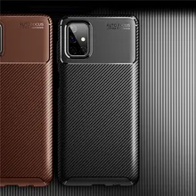 Silicone Bumper For Samsung Galaxy M51 Case For Samsung M51 M31S A21S Shockproof Rubber Protective Phone Cover For Samsung M51