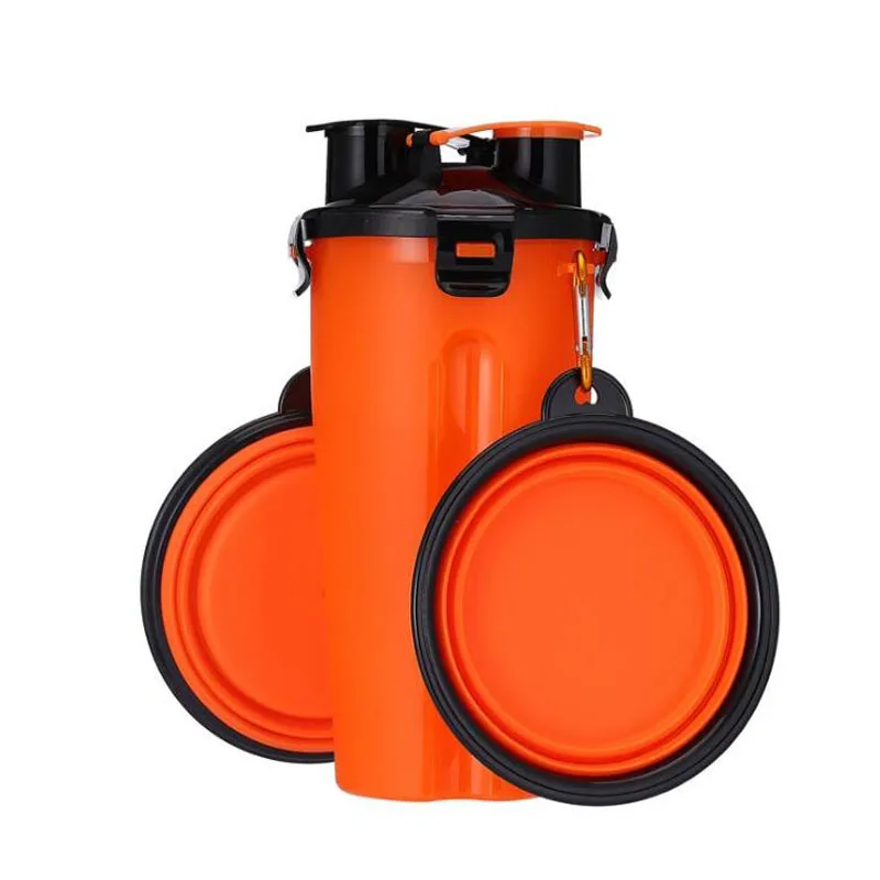 2 в 1 пластиковая бутылка для воды|Кормление собаки| |