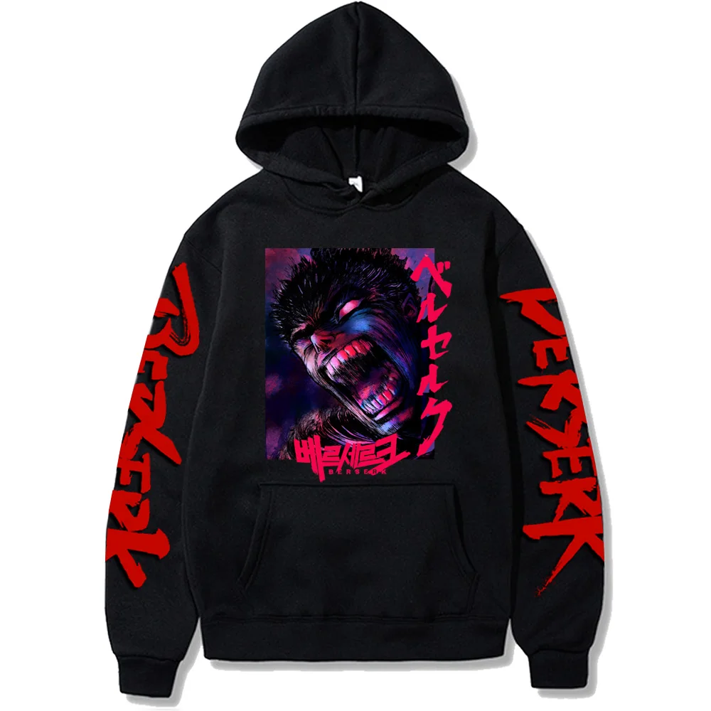 

Hot Anime Harajuku Berserk Print Loog Sleeve Sweatshirt Cool Sad Guts Print Women Men Unisex Casual Loog Sleeve Hoodie