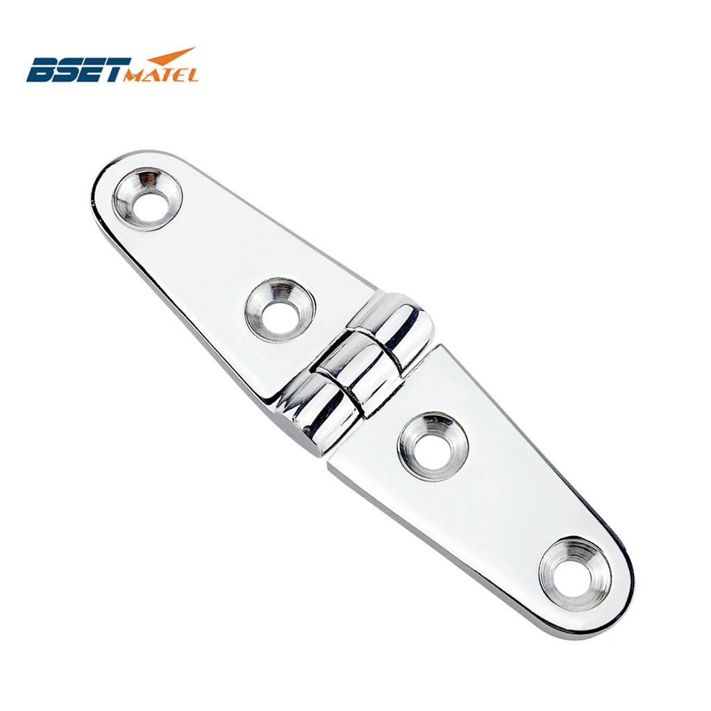 

SS 316 marine grade 26*102mm cast Boat Caravan RV Deck Hinge Cupboard Cabinet Drawer Door Strap Butt Hinge Furniture Hardware