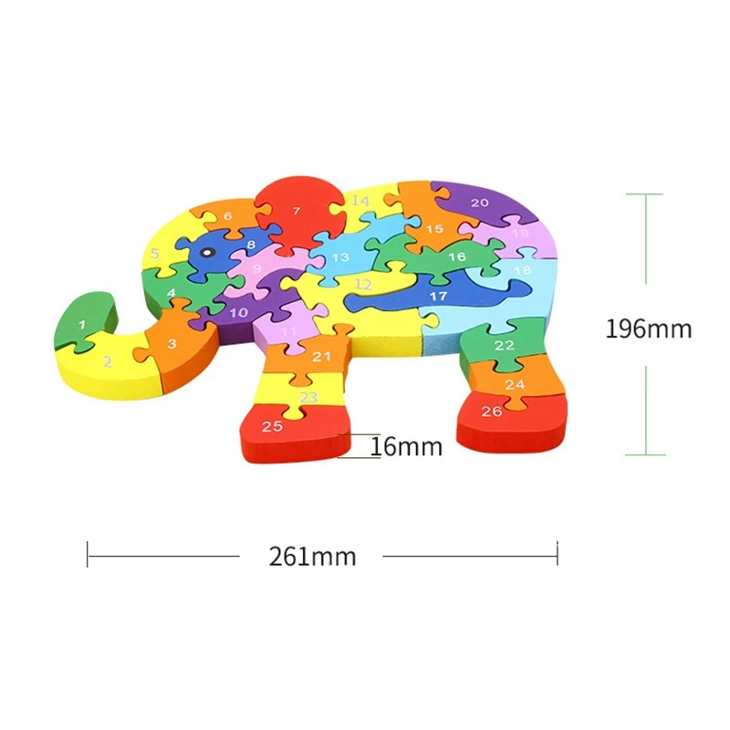 Детские головоломки деревянные игрушки строительные с цифрами алфавита в форме