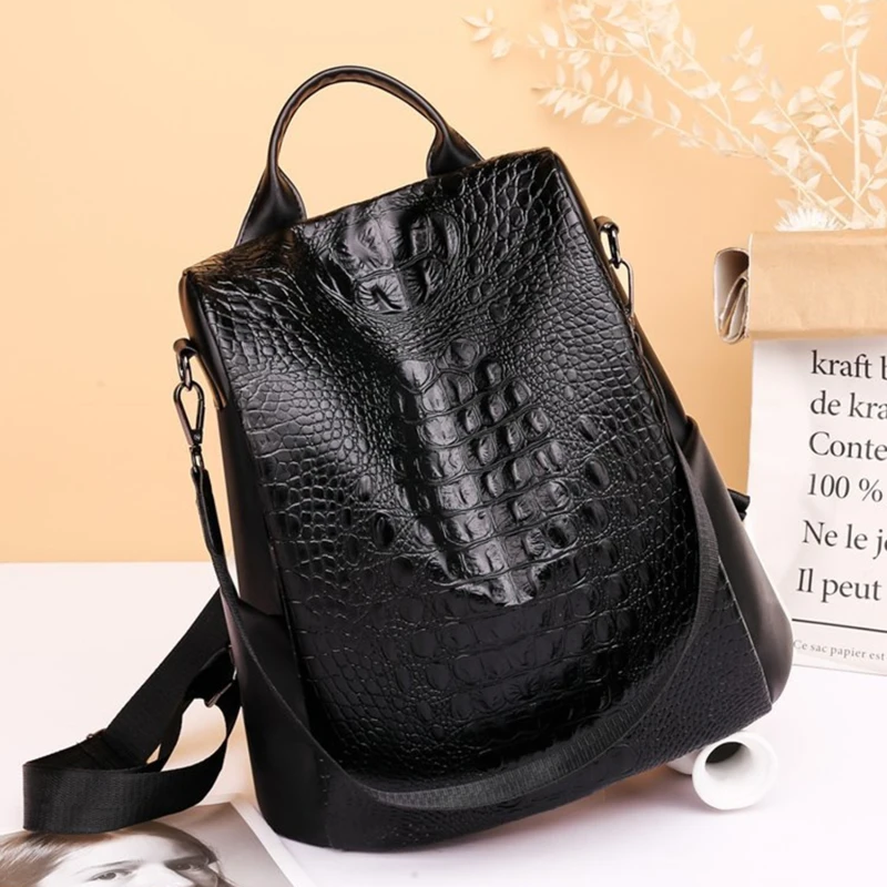 

Fashion Luxury Women Backpack Simple Large Capacity Casual Travel Rucksack New Teenage Girls School Backpack