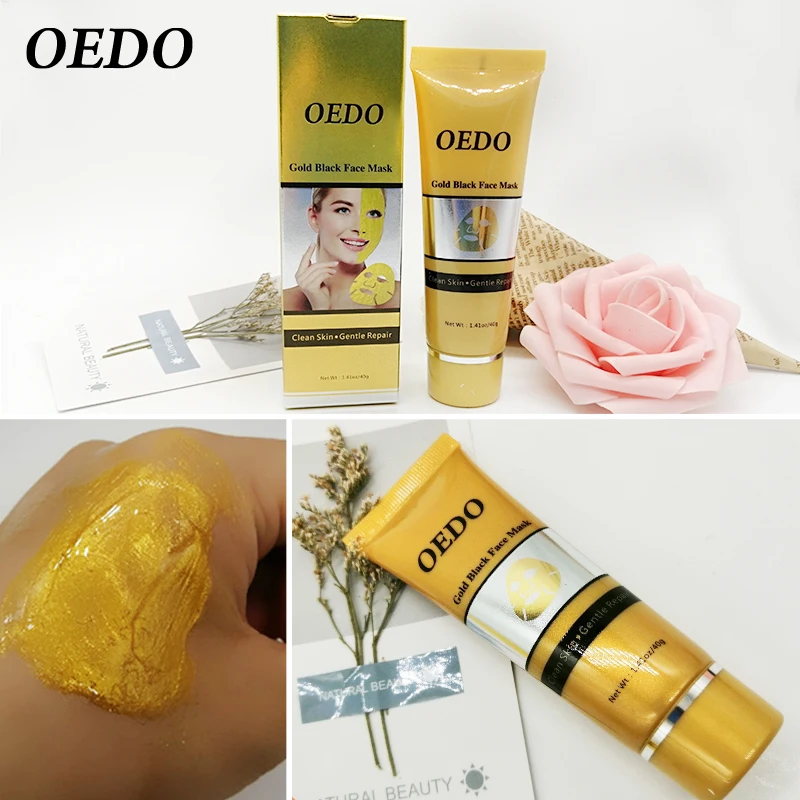 

OEDO Gold Remove Blackhead Mask Shrink Pore Improve Rough Skin Acne Shills Blackhead Remover Mask Facial Moisturizing Cream