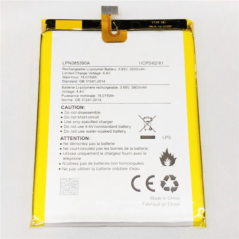 3 85 V 3900mAh LPN385390A для Hisense E76 Mini Battery|Аккумуляторы мобильных телефонов| |