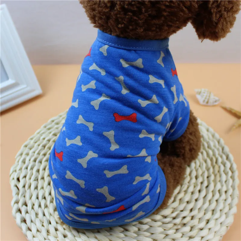 Летняя одежда для собак футболка кошек и щенков костюм маленьких пальто чихуахуа