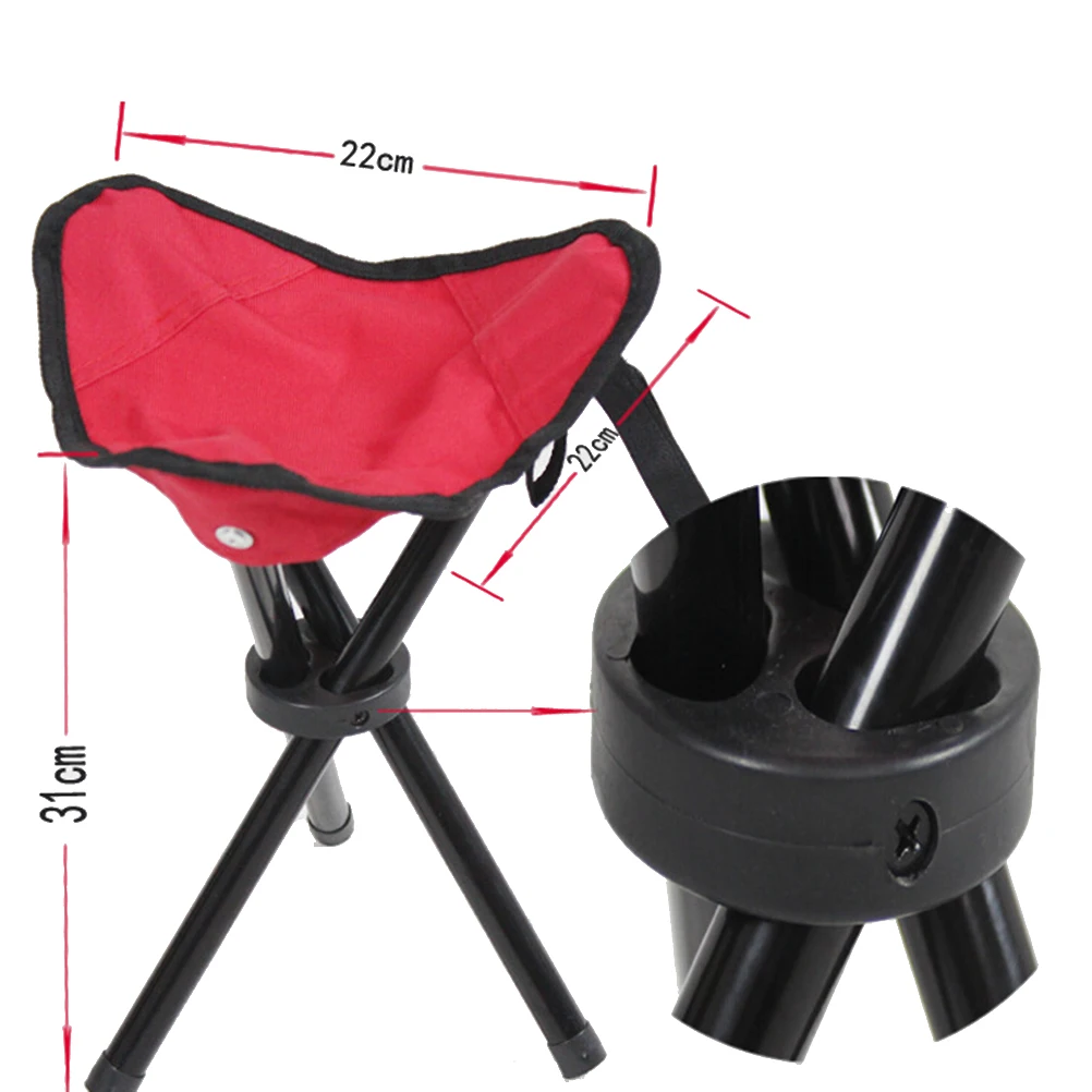 1 шт. складной стул-тренога для рыбалки на открытом воздухе портативный помощник