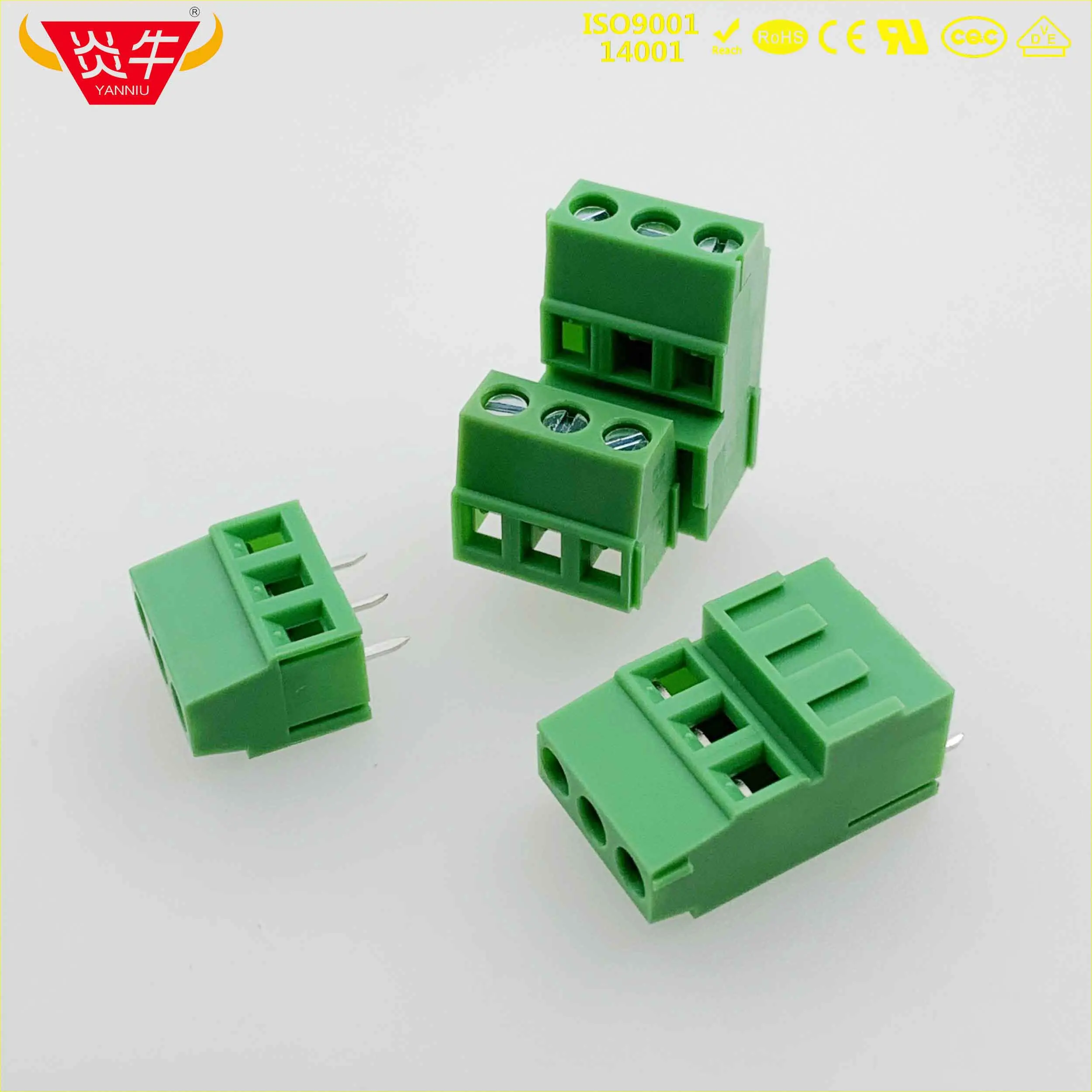 128A-5.08-2P KF128A 5,08 2P 3P PCB Универсальный винтовой клеммный блок DG500A KF128HL 5,08 мм 2PIN 3PIN MKKDS 1,5/2-5,08-1725038 PHOENIX DEGSON - Цвет: 128A-5.08-2P