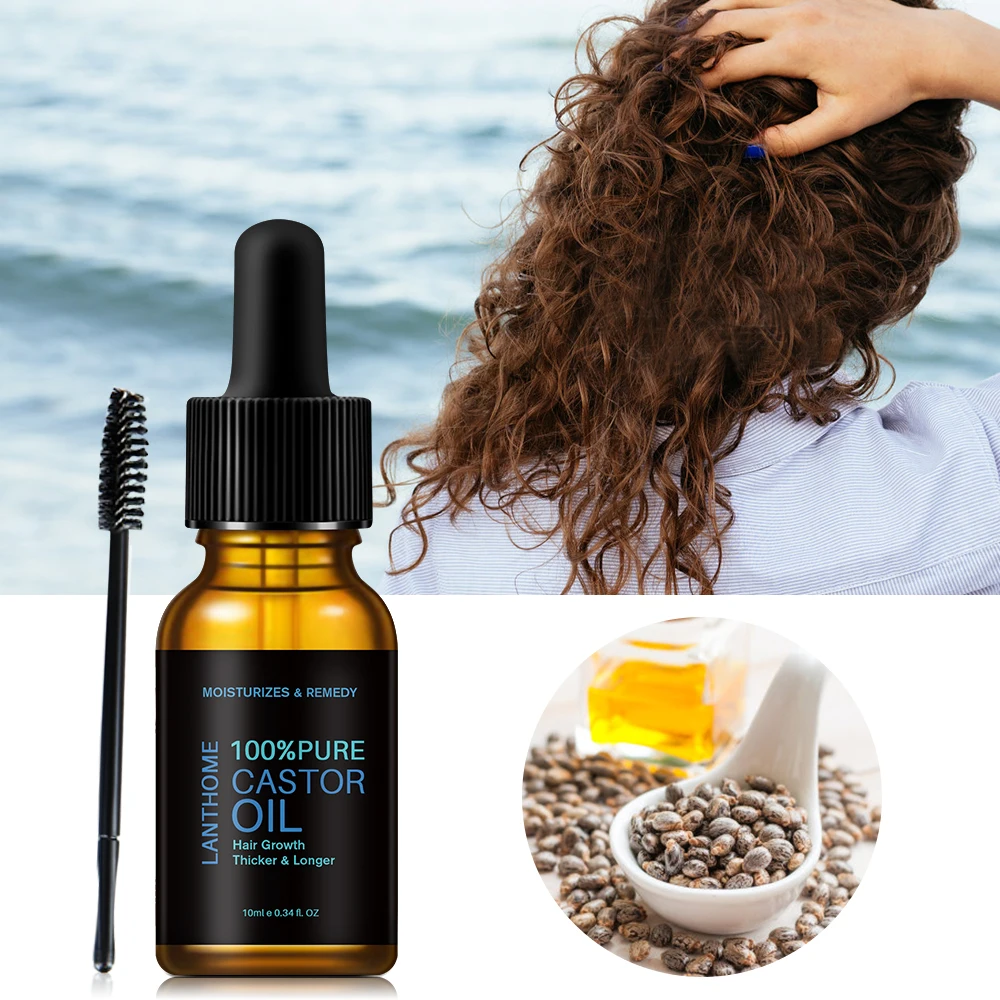 

Pure Castor Oil Hair Growth Serum for Eyelash Growth Lifting Hair Oil for Damaged Hair Scalp Prevent Skin Aging Castor Serum