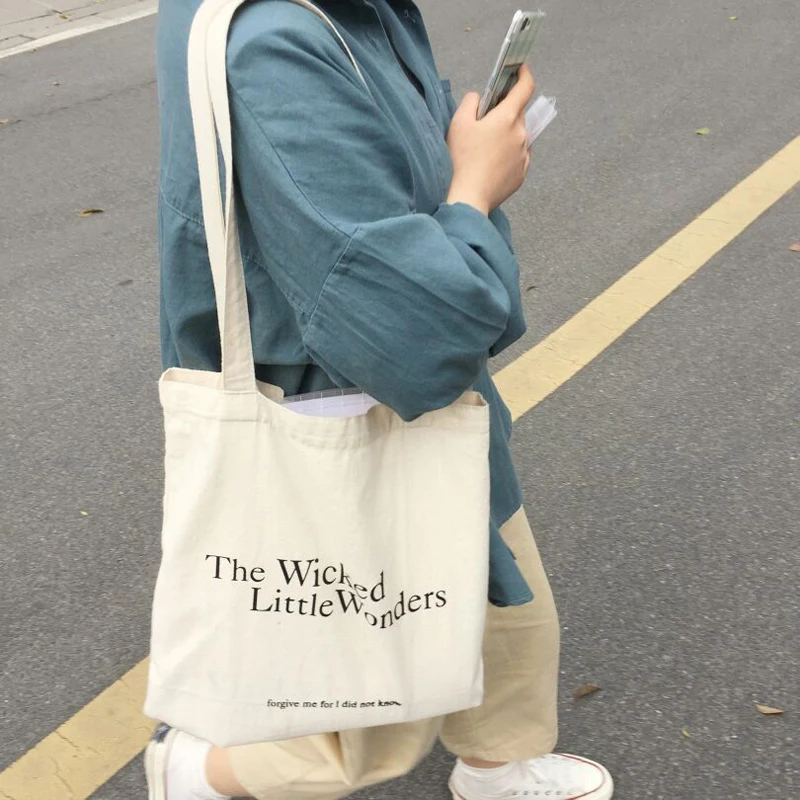 Холщовая Сумка для покупок женщин хлопковая тканевая многоразовая сумочка тоут