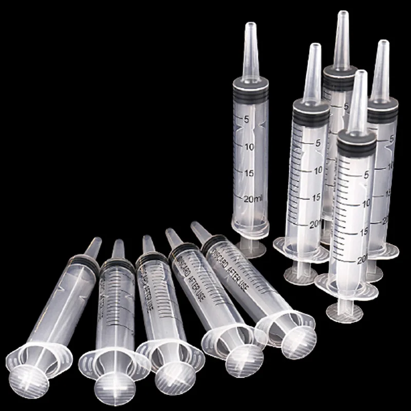 Большой пластиковый шприц для научных лабораторий 20 мл | Дом и сад