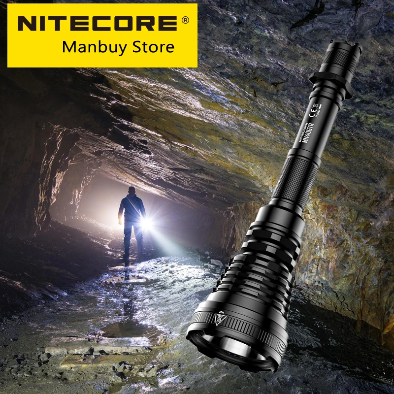 Цена 2021 Nitecore MH40GTR 2x1865 0 аккумулятор 1200 люмен дальняя Прямая зарядка зонд поиск тактический охотничий фонарик супер яркий