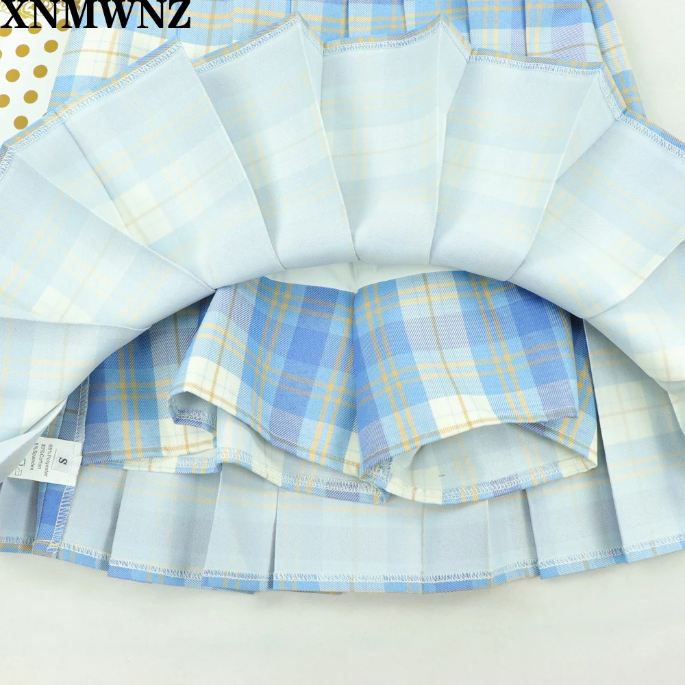 

2020 New Korean Style Harajuku Women Fashion Mini Pleated Skirts Casual Loose Plaid Skirt A-Line Skirt High Waist kawaii skirt