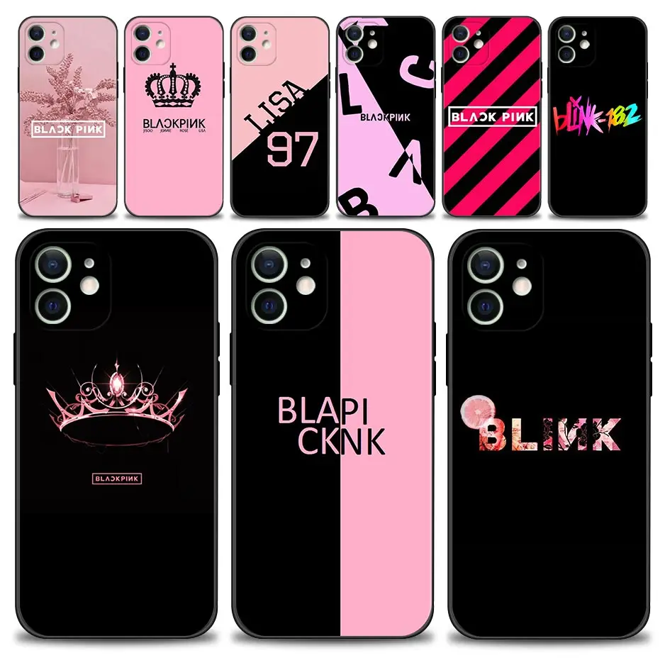

Phone Case For Apple iPhone 13 12 11 Pro Max 13 12 Mini XS Max XR X 7 8 Plus 6 6S Silicone Cover Shell Black Art Pink Queen
