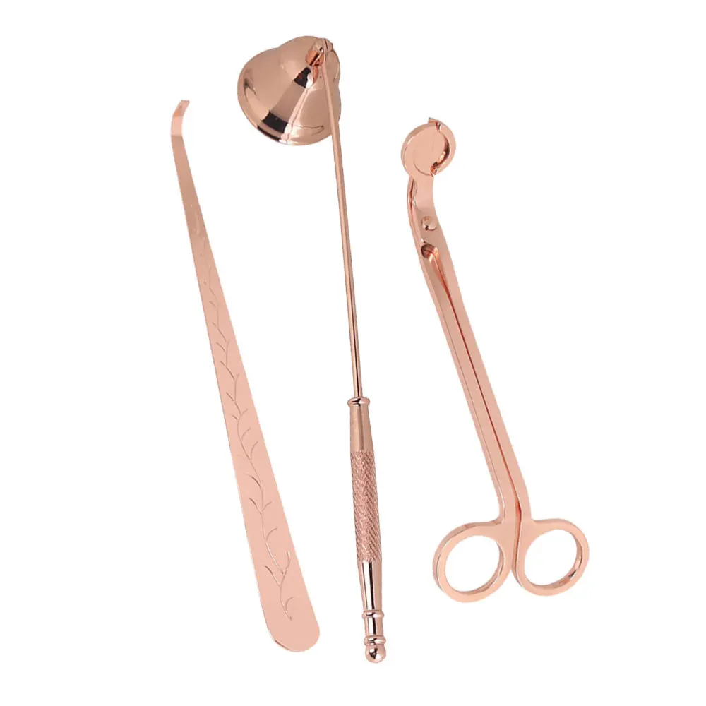 3 in 1 Candle Accessory Set Wick Trimmer Dipper Snuffer Tool Set(Black) | Дом и сад