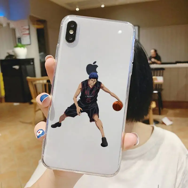 

Japan basketball anime Kurokos Basket Phone Case Transparent for iPhone 6 7 8 11 12 s mini pro X XS XR MAX Plus