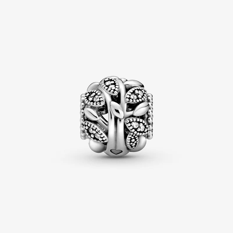 

New Fashion 925 Sterling Silver Beads Openwork Family Tree Charms fit Original Pandora Bracelet Women DIY Jewelry