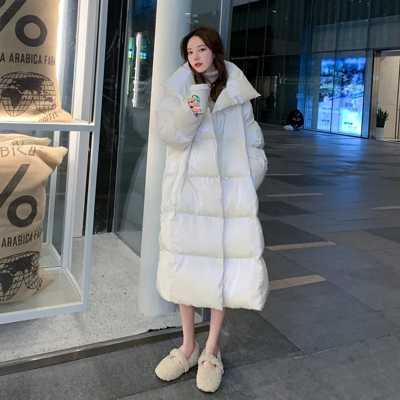 

Женский зимний пуховик большого размера, толстое теплое Стеганое пальто, женская модная уличная парка в стиле хип-хоп, пальто