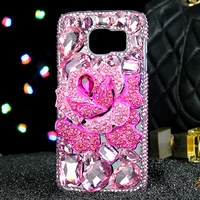crossbody flowers case for oneplus 7 7t pro 6 6t pink blue transparent cover for one plus 7t 8 pro nord 3d diamond rhinestone