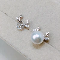 new fashion factory price high quality silver stud earrings accessories for women jewelry present