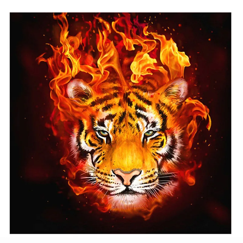 

Алмазная вышивка 5D с изображением тигра, мозаика, вышивка крестиком, картина с животными, украшение для дома, подарок