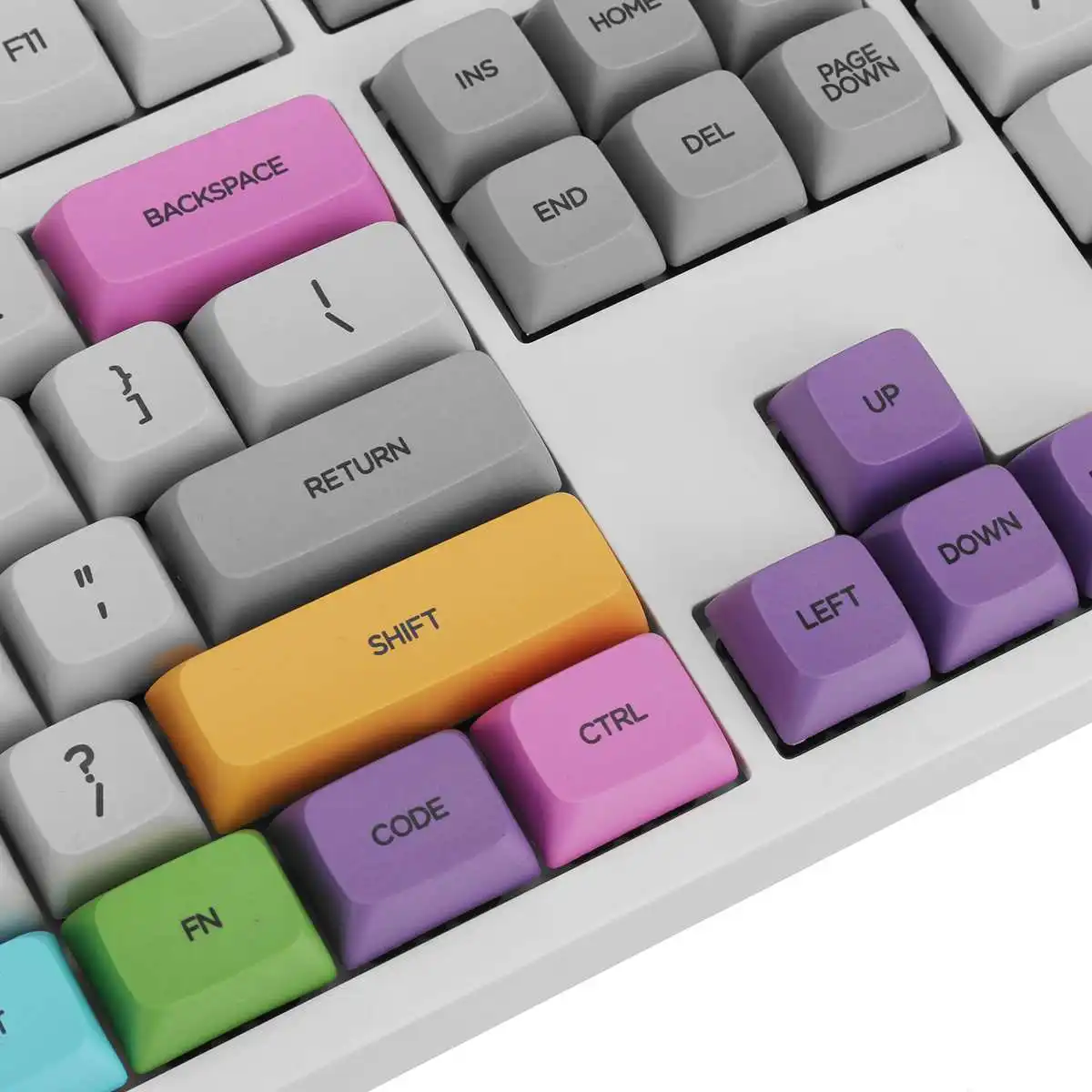 

NEW 158 Keys Colorful Keycap Set PBTSublimation XDA Profile Keycaps for Mechanical Keyboards For 61/66/68/84/87/104/108 Keys