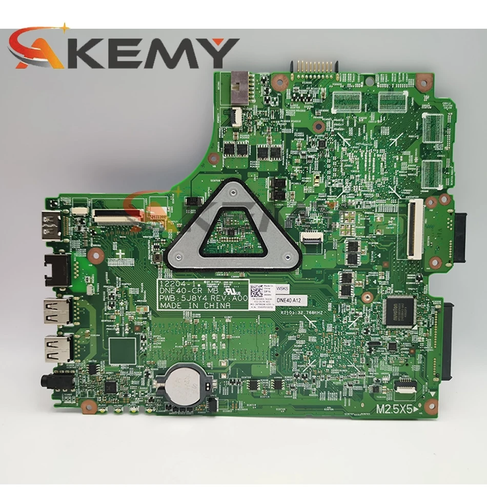 Материнская плата Akemy для ноутбука dell inspiron 3421 5421 с i5-3337U/i5-3317U DDR3 5J8Y4
