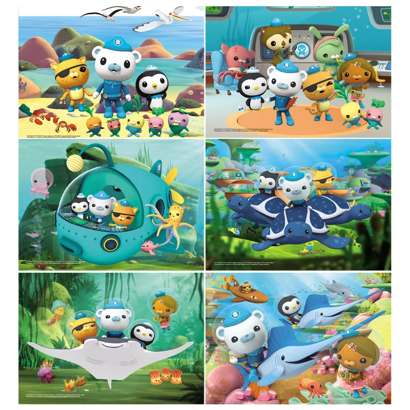 

Sea Submarine Column Puzzle Octonauts Baby Cartoon Education Toy 50 100 Pieces for Kindergarten Kids Gift Jigsaw Puzzle Box
