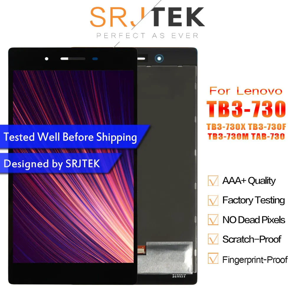Srjtek 7 &quotдля Lenovo Tab3 3 730 TB3 730X 730F 730M TAB сенсорный экран дигитайзер ЖК дисплей в