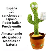 120 spanish songs dancing cactus childrens toys home decorations can be illuminated usb rechargeable birthday gifts
