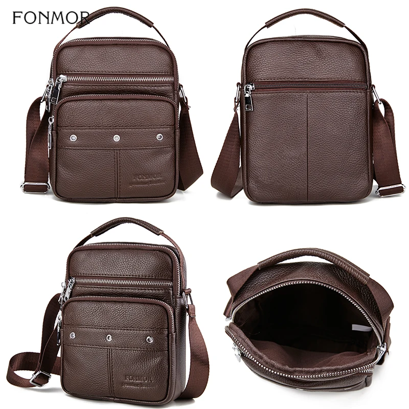 Сумка мессенджер на плечо Fonmor Мужская из 2019 натуральной воловьей кожи| |