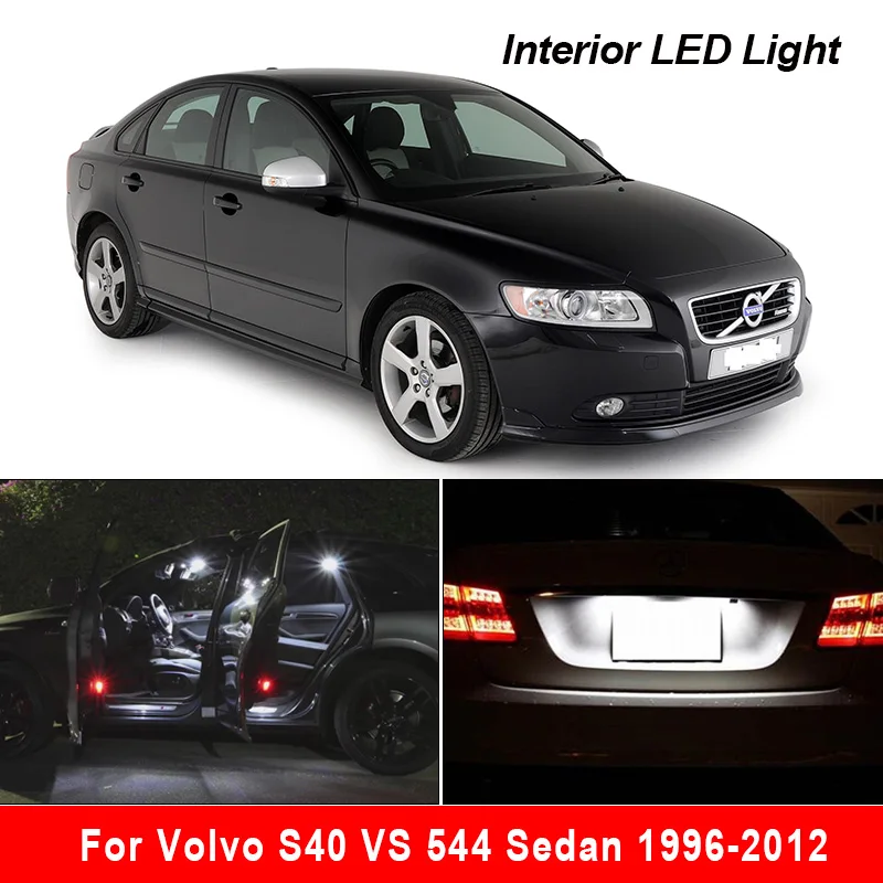 

Для Volvo S40 VS 544 седан 1996-2012 Canbus автомобиля светодиодный Интерьер Карта Купол Магистральные Светильник лампы комплект Автомобильный светильн...