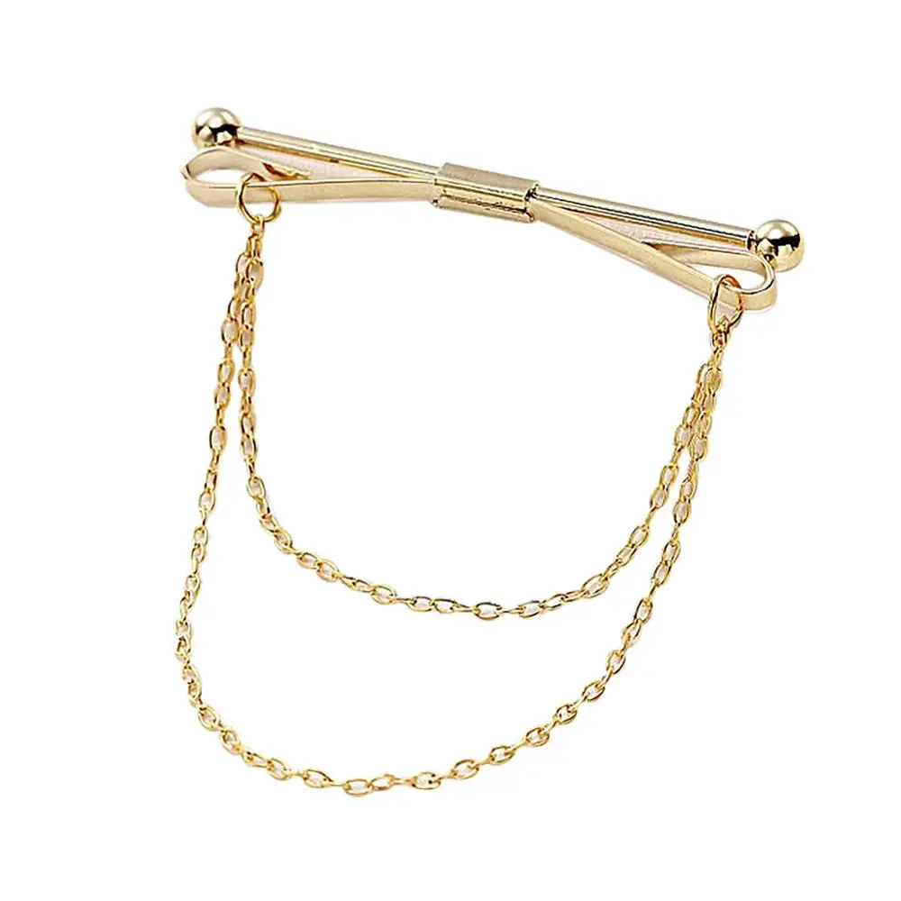 Модная металлическая круглая брошь личность с кисточками и цепочкой воротником