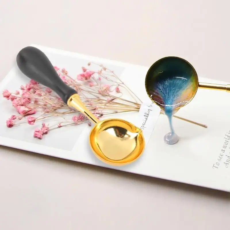Прочная герметизация искусственная латунная ложка в стиле ретро для