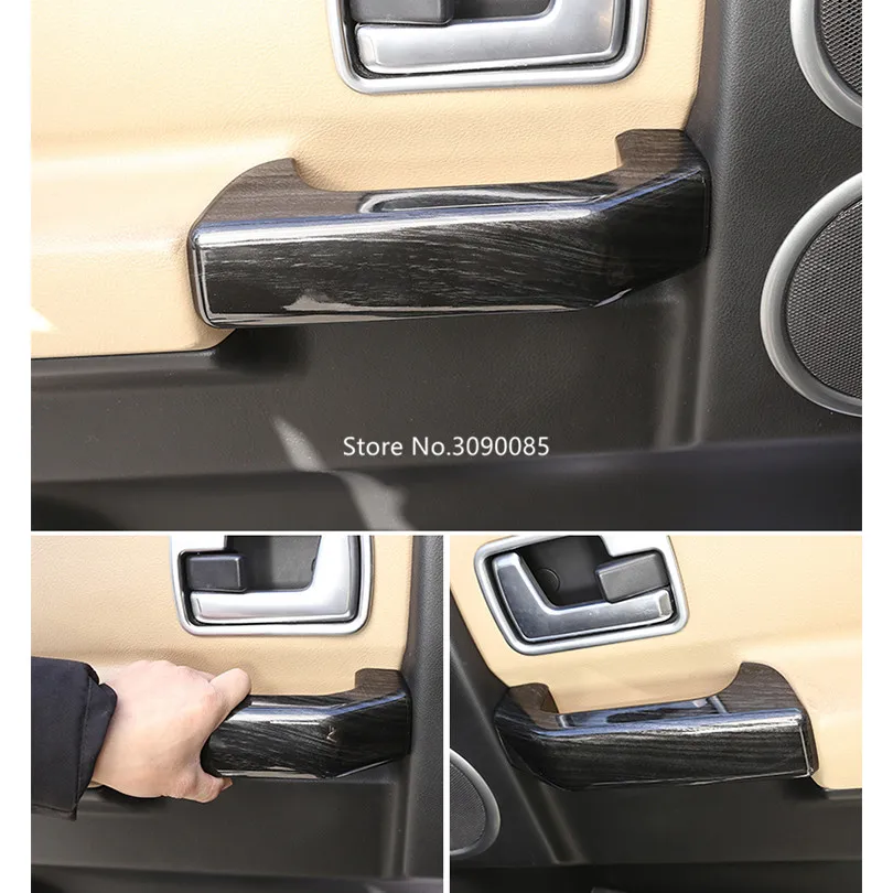 Для Land Rover Discovery 3 LR3 2004-2009 ABS черное дерево зернистая Автомобильная центральная