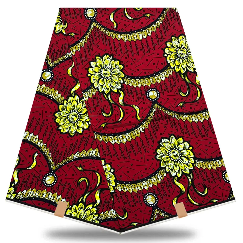 Новейший дизайн 100% хлопок ткань с Африканским воском принты высокое качество 6