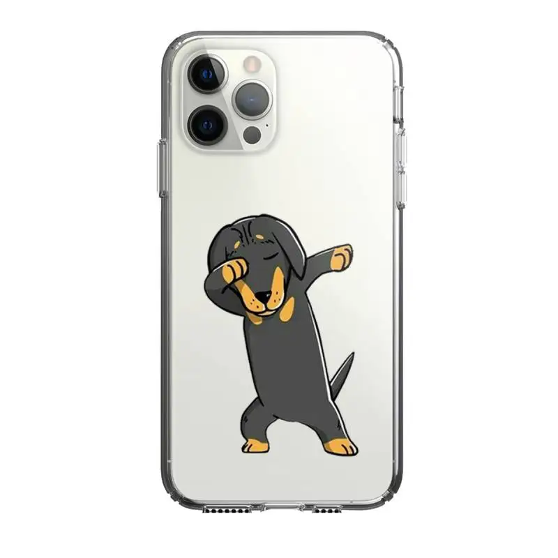 

Pug Dog Phone Case For Iphone 5 6 7 8 11 12 Plus XR X XS SE2020 11/12PRO Max Transparent Cases