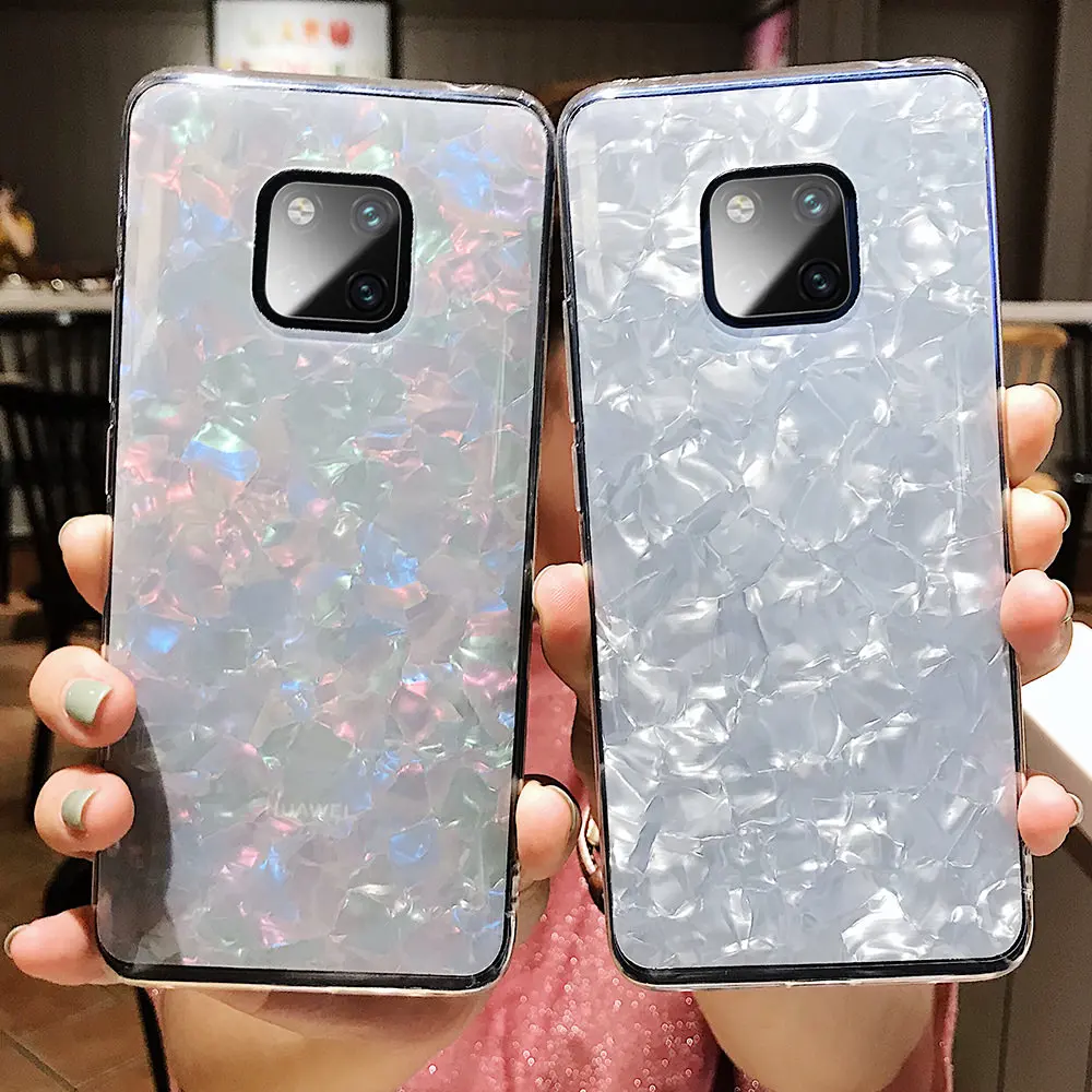 Мягкий силиконовый чехол Pepmune Gloss Marble для Huawei P30 Pro Mate 20 роскошный блестящий