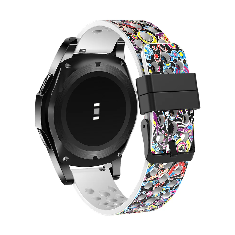 5 Honecumi 20 мм силиконовый ремешок для часов Ремешок для Garmin Vivoactive 3/gear Sport/Garmin 645/Vivomove HR полосы ремешок - Цвет: 5