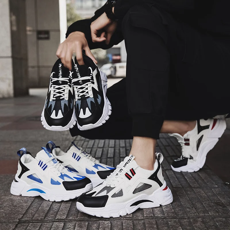 

2020 Sneakers Women Fashion Vulcanized Shoes Woman Designer Platform Chunky Sneakers Ladies Trainers Female Dad Shoes