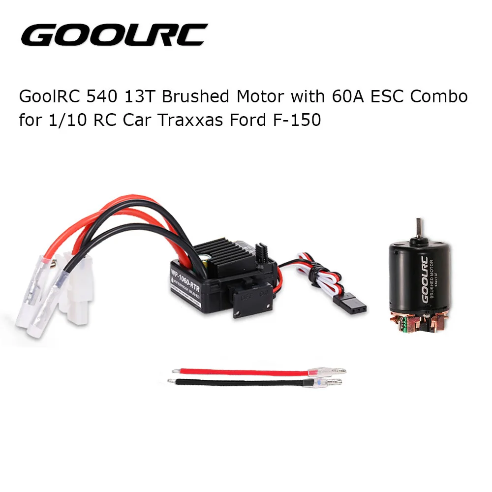 GoolRC 540 13T матовый двигатель с 60A ESC комбо для 1/10 Traxxas Ford F 150 RC автомобиля|Детали и