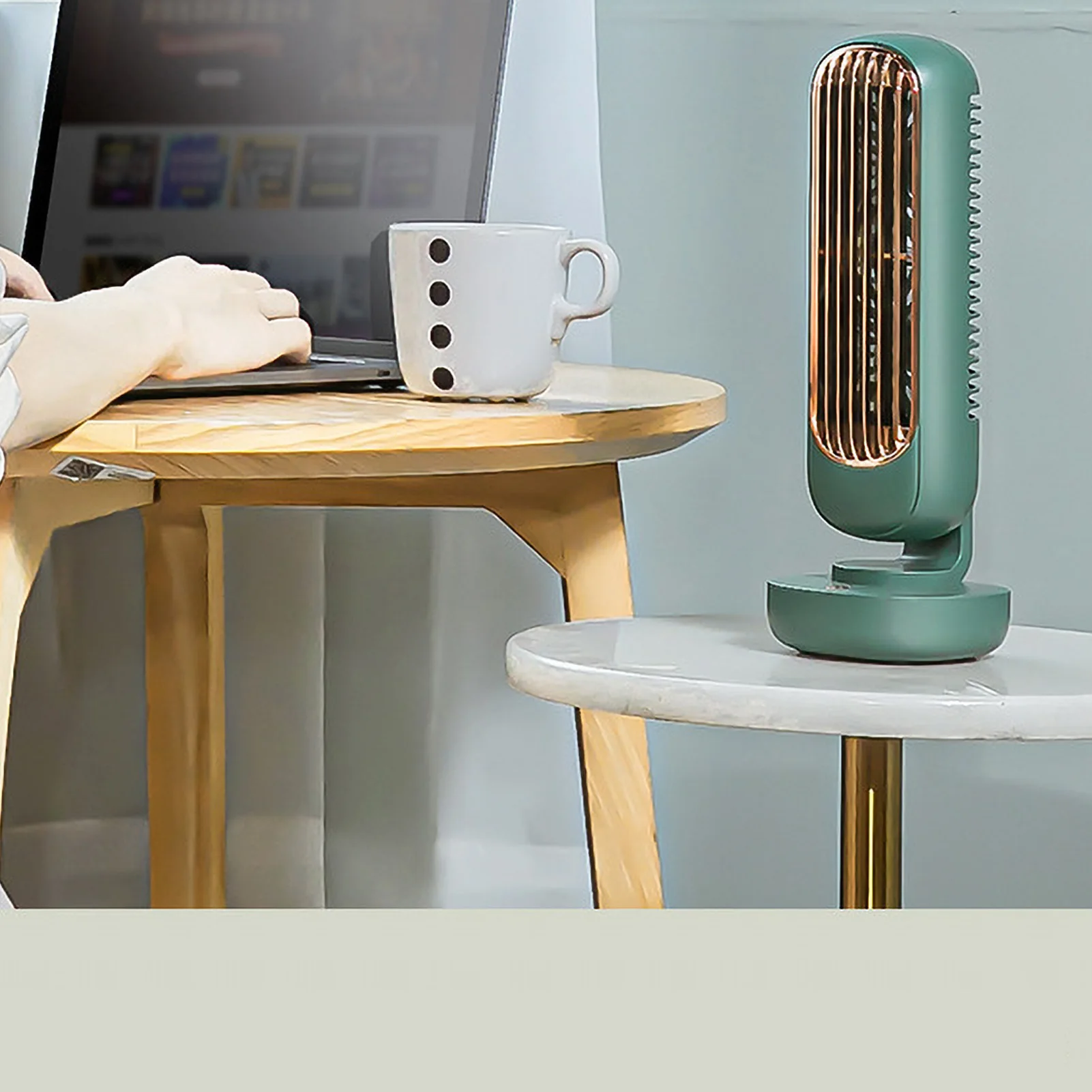 Маленький настольный башенный вентилятор с 3 скоростями портативный