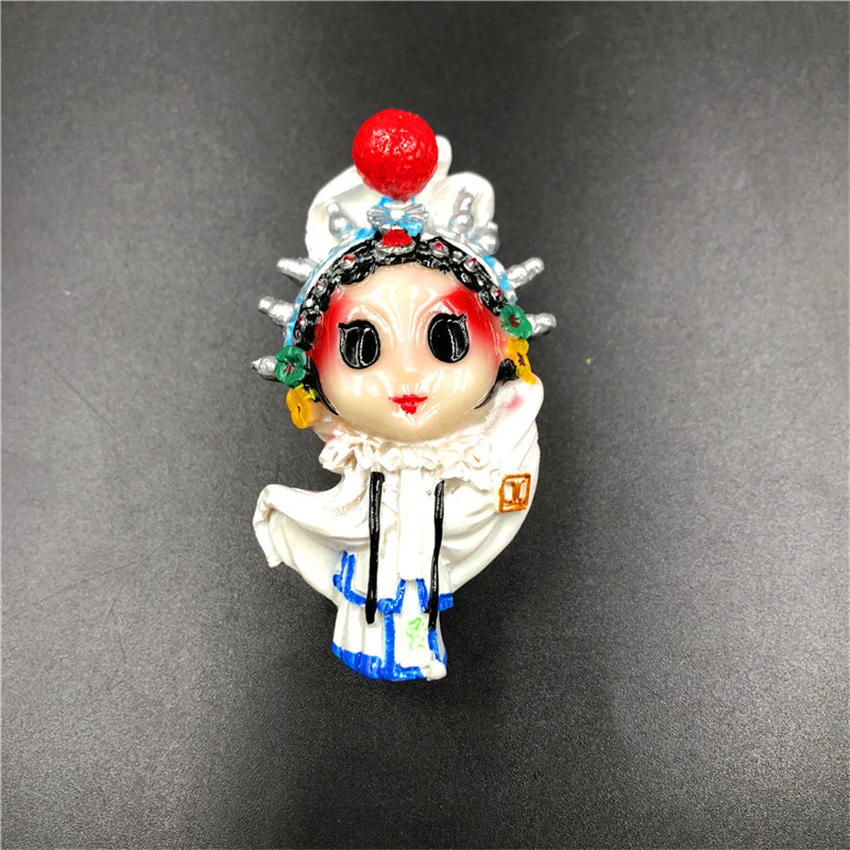 Креативные китайские наклейки на холодильник из смолы магнитные декоративные 3D