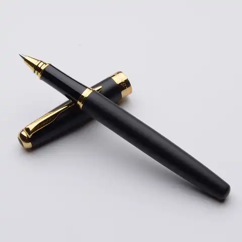 Шариковая ручка Baoer 388, роскошная Шариковая ручка для школы и офиса, гелевые ручки фиолетового, черного, синего, белого цвета, 6 видов цветов н...