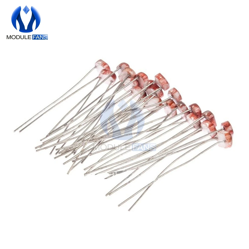 Фоторезистор 100PCS LDR Фоточувствительный фотоэлектрический фоторезистор 5528 GL5528 |