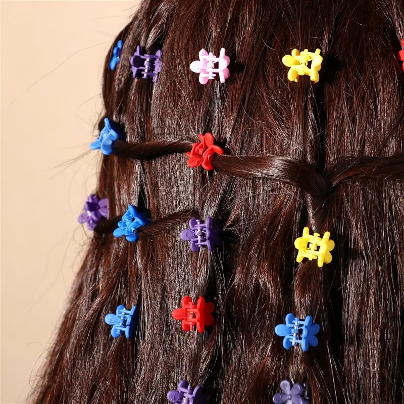 10 шт. Новая мода маленькие заколки для волос девочек милые ярких цветов Детские