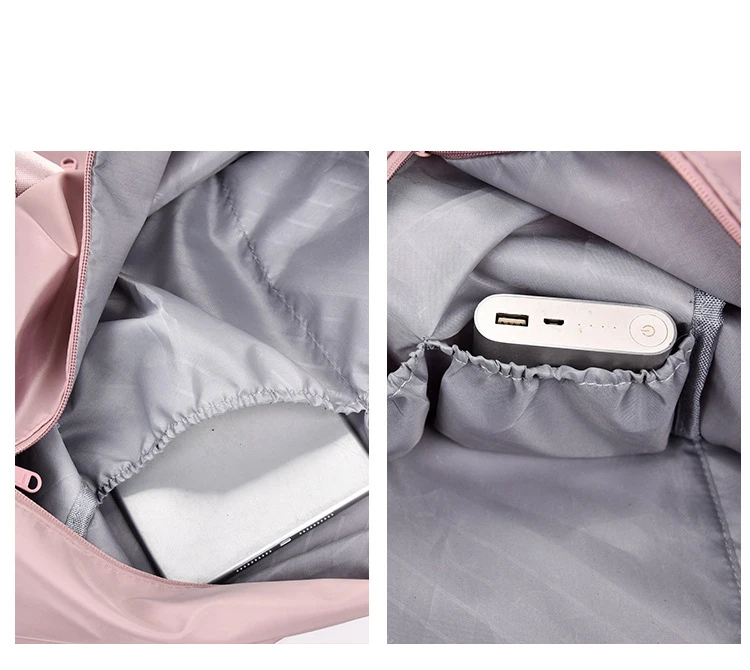 Women Training Handbags Female Short-Distance Duffel Package Large Capacity Folding Storage Fitness Waterproof Bag Waterproof