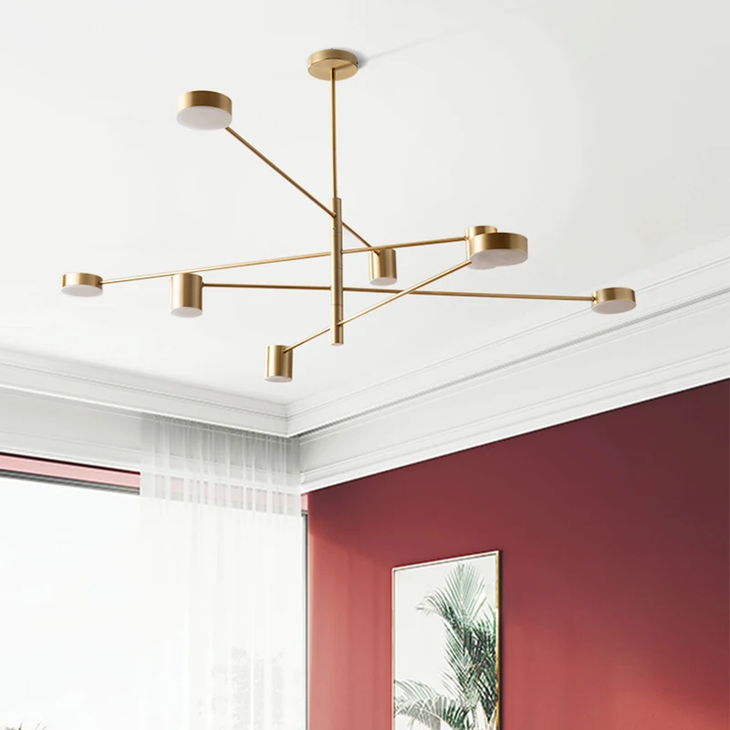 Современная Минималистичная Люстра для гостиной скандинавские светодиодные