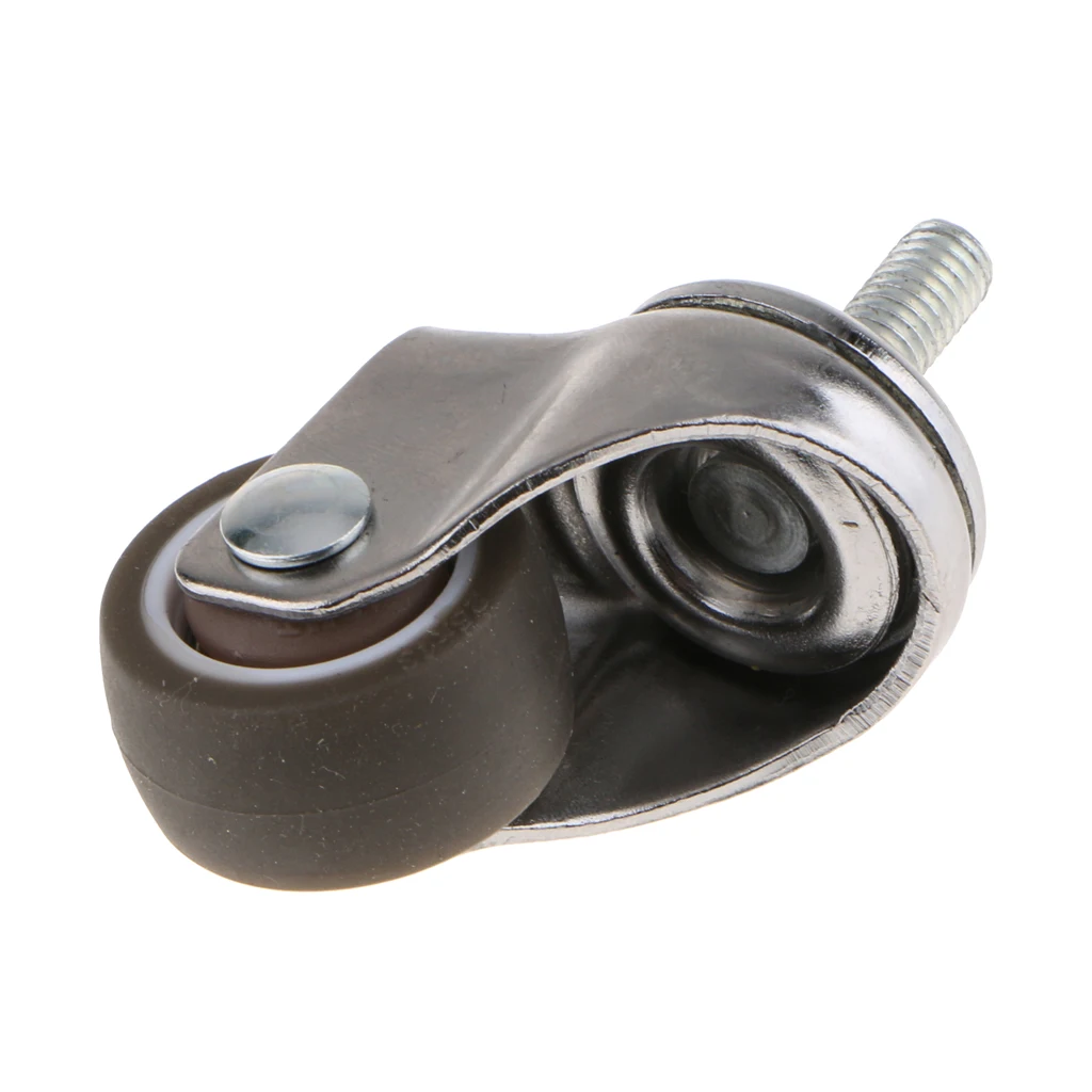 Сверхмощное резиновое колесо из ТПР с поворотным резьбовым стержнем не